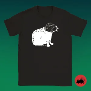 Camiseta de CAPIBARA de Chill Unisex BLANCO by Natural Frank