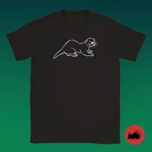 Camiseta de NUTRIA FELIZ logo blanco by Natural Frank